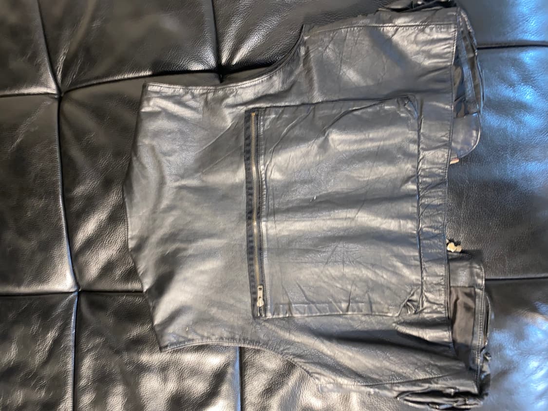 Vintage leather vest 상품이미지3