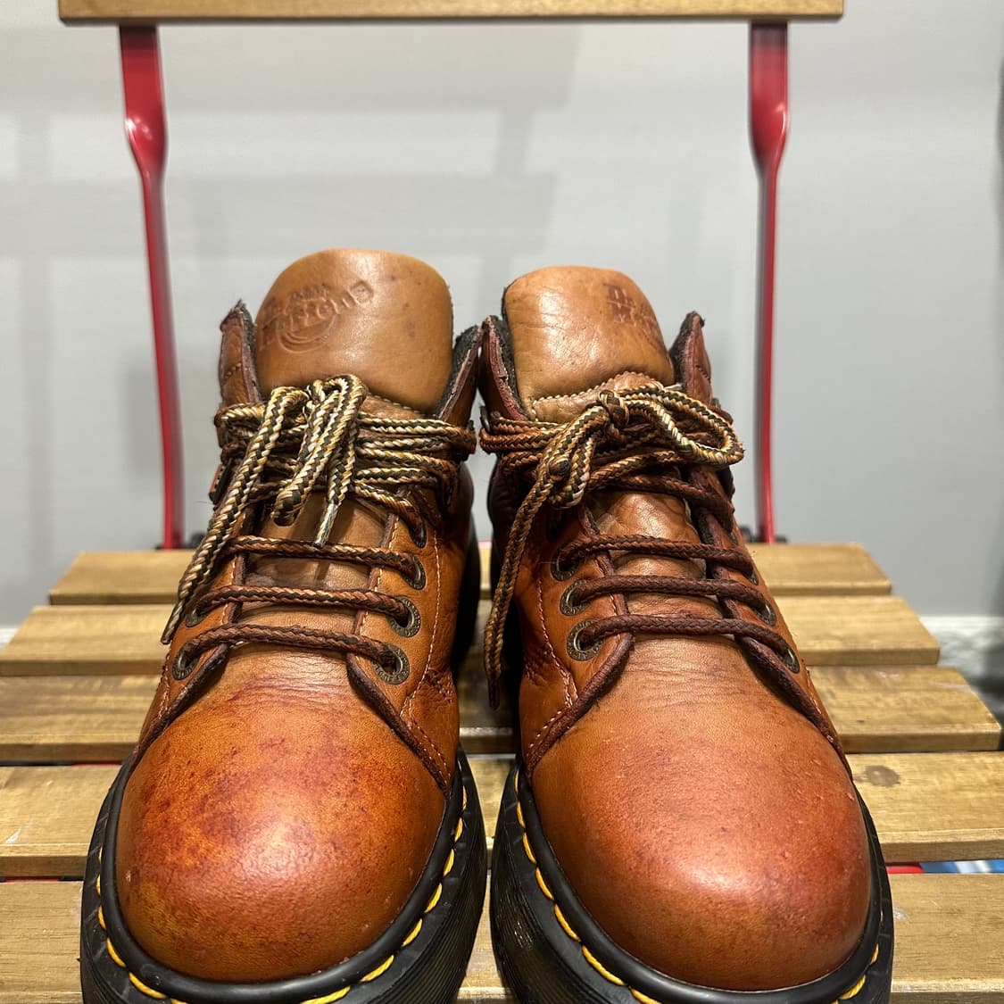 UK6 250) 닥터마틴 부츠 처키 워커 브라운 made in UK 상품이미지3