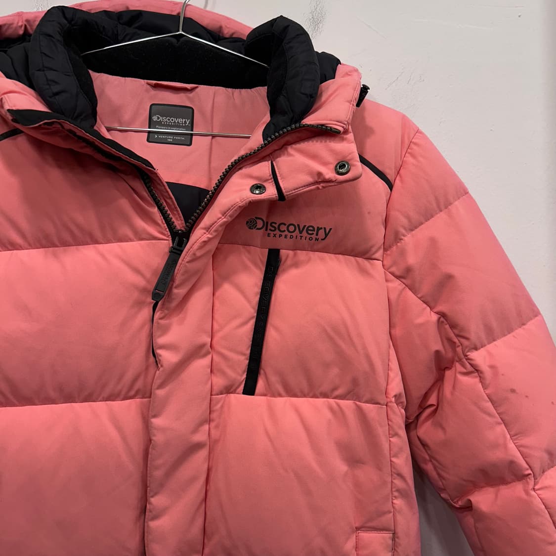 디스커버리 키즈 덕다운 벤처포스 후드 롱패딩 상품이미지1