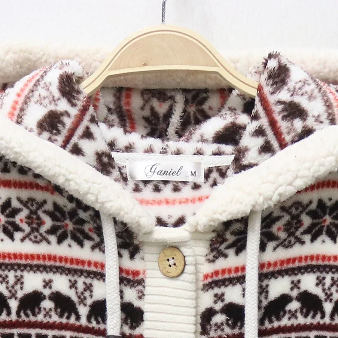 GANIEL 노르딕 패턴 후드 자켓 60284 상품이미지3