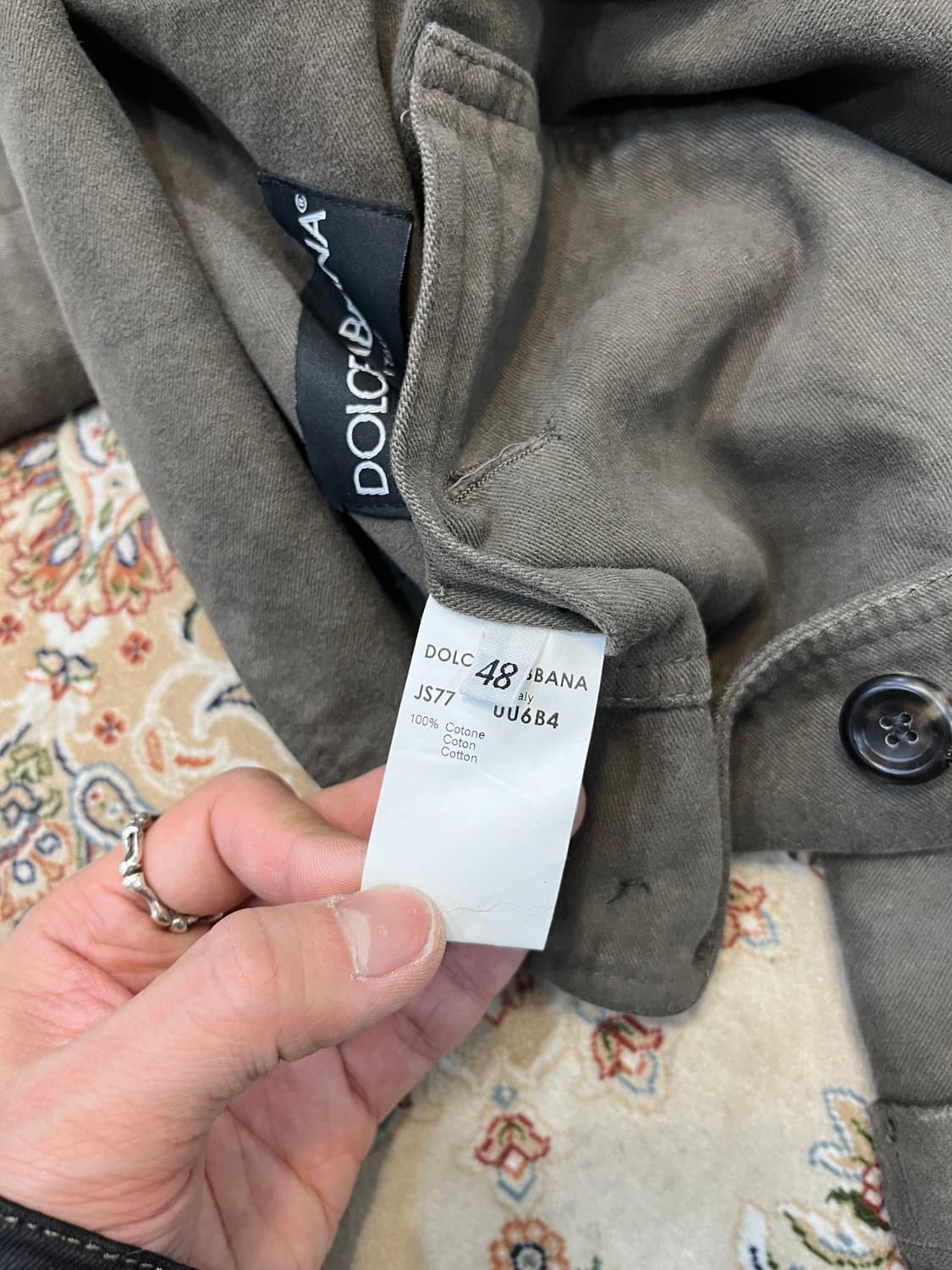 돌체앤가바나 스탠드카라 4버튼 자켓 상품이미지8