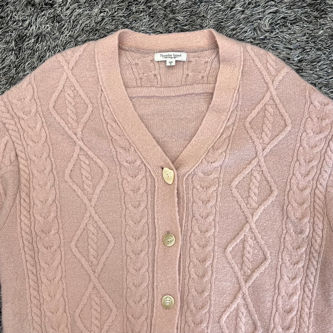 써스데이아일랜드 여성 울 가디건 85-160(S) 상품이미지2