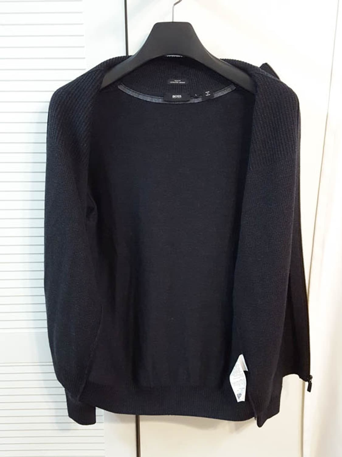 휴고보스 남성 메리노 울 니트 집업 100 상품이미지5