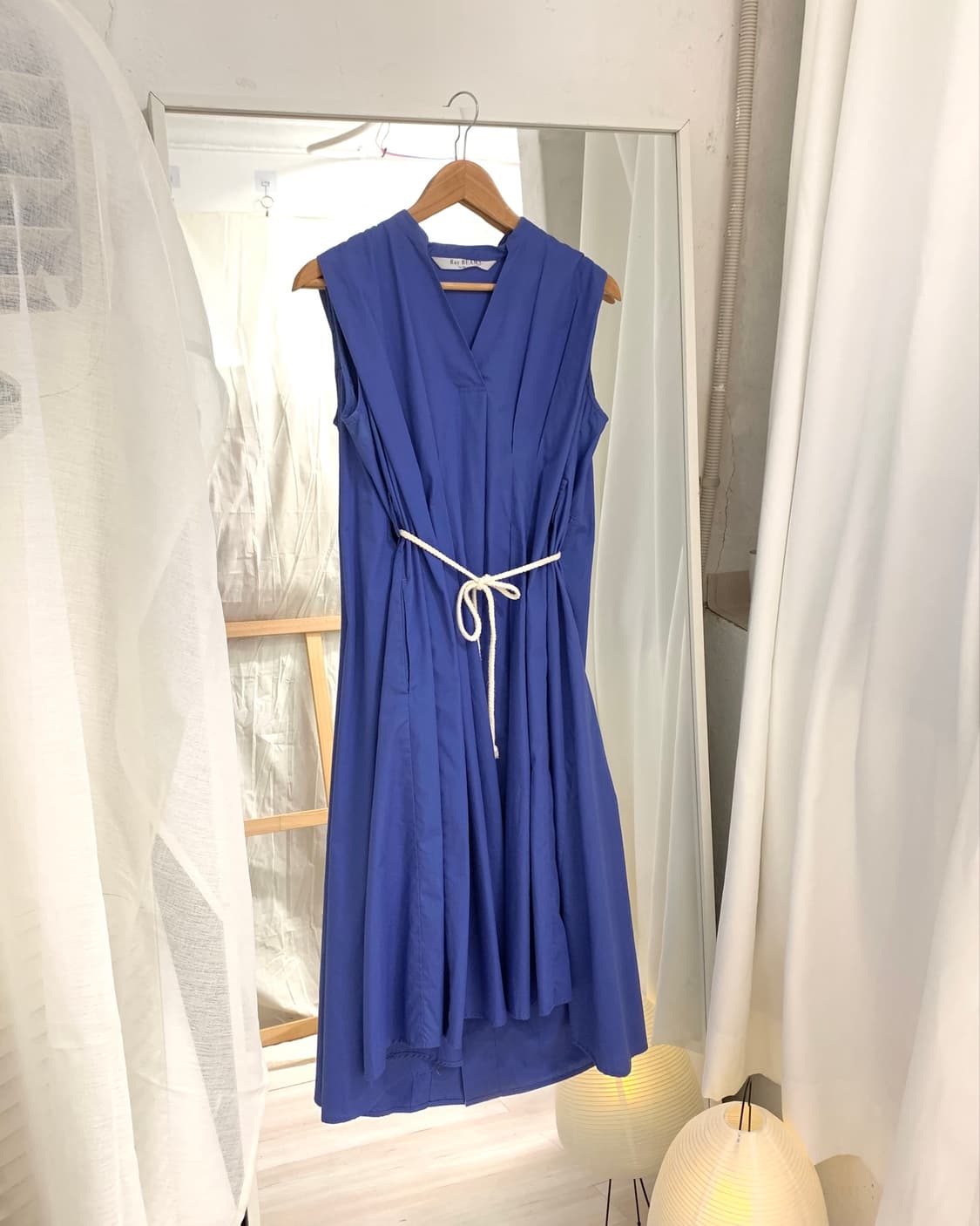 [Ray BEAMS] cobalt blue drape dress 상품이미지1