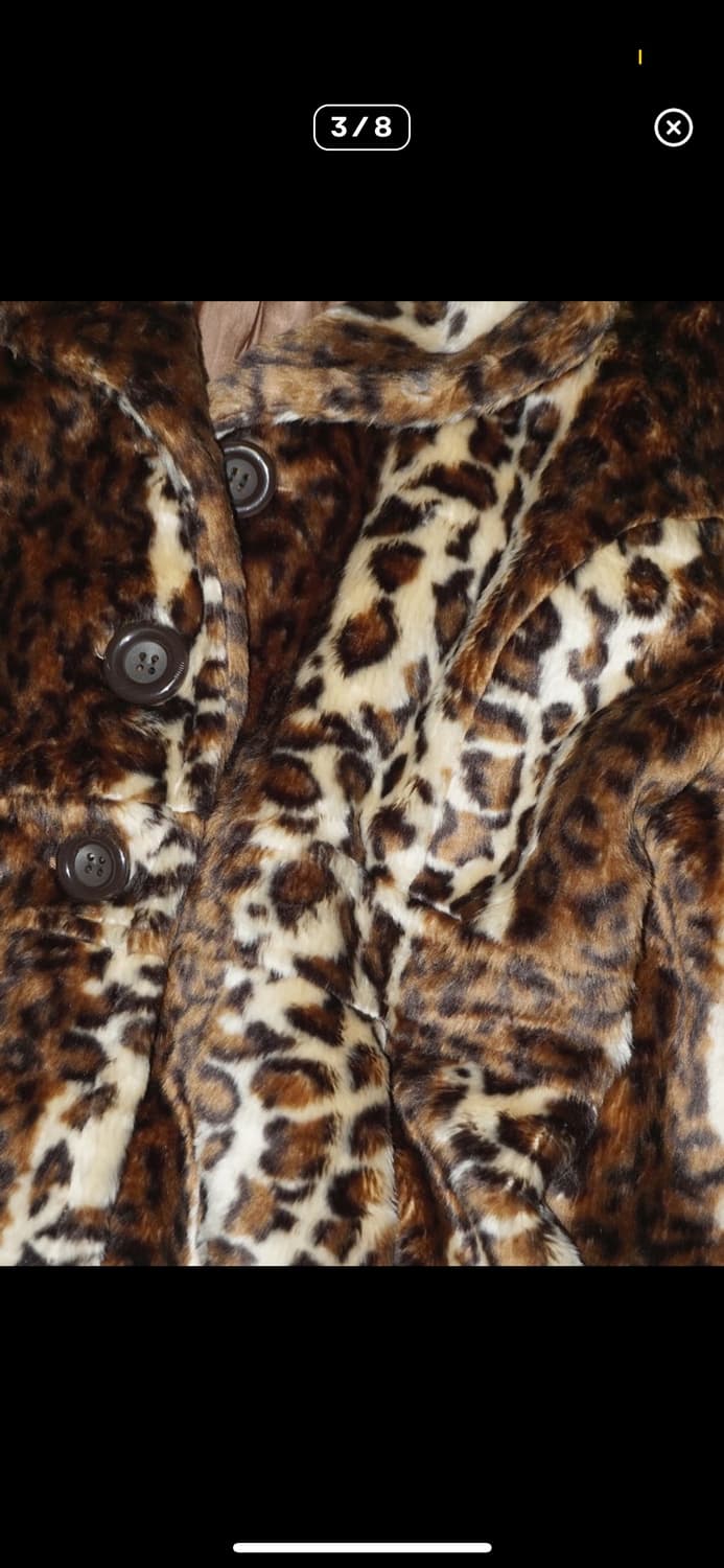 레오파드 퍼 자켓 상품이미지3