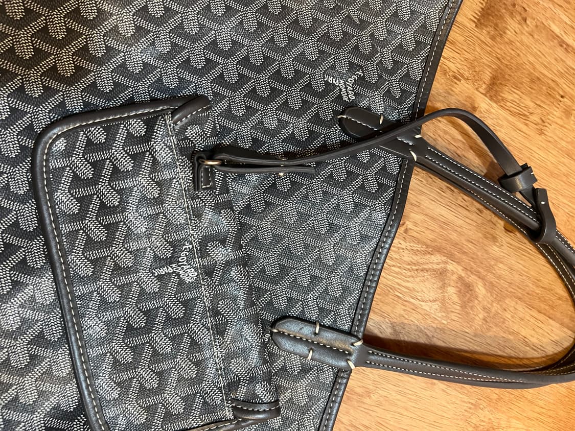 패턴프린트 그레이 숄더백 빅쇼퍼백 상품이미지5