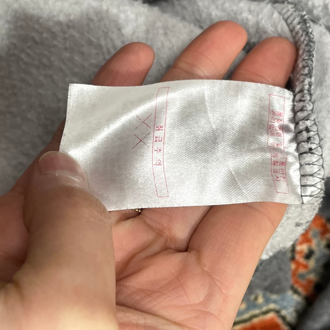 디키즈 스펠로고 차콜 기모 맨투맨 여성S 상품이미지5