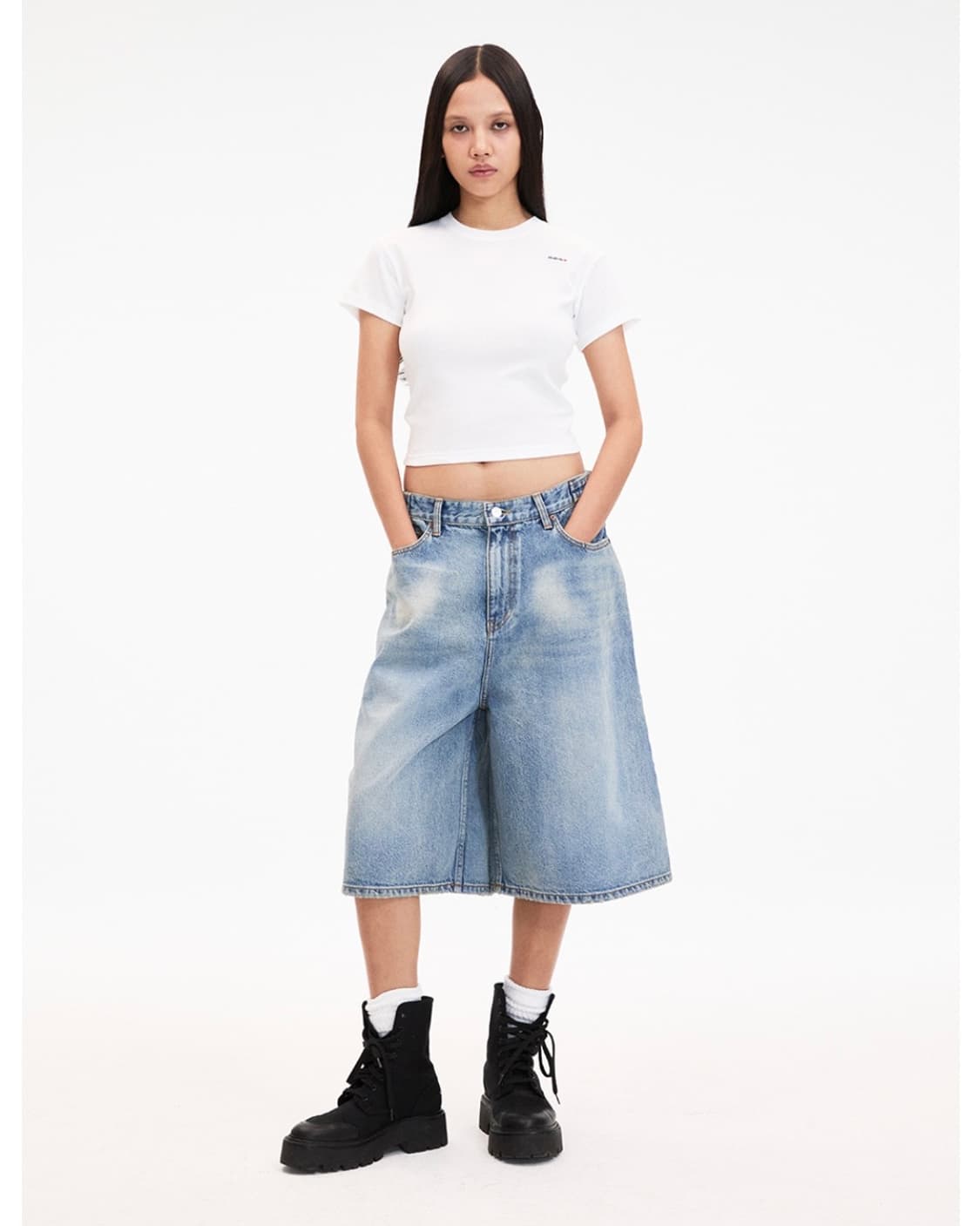 mmmjeans 버뮤다 와이드 데님 상품이미지1