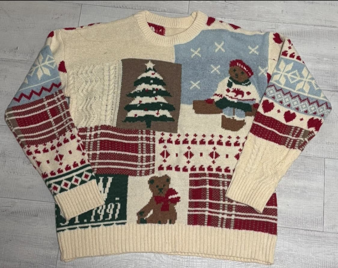빈티지 크리스마스 니트 상품이미지1