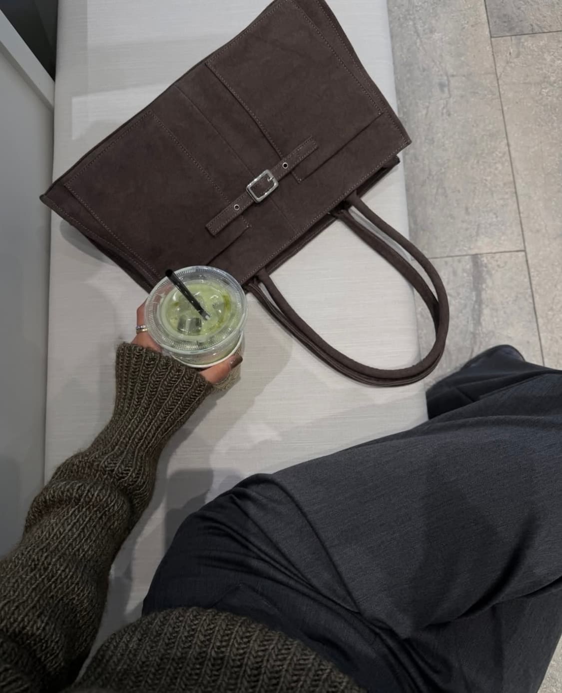 기마구아스 Annamaria 캔버스 백/브라운 상품이미지2