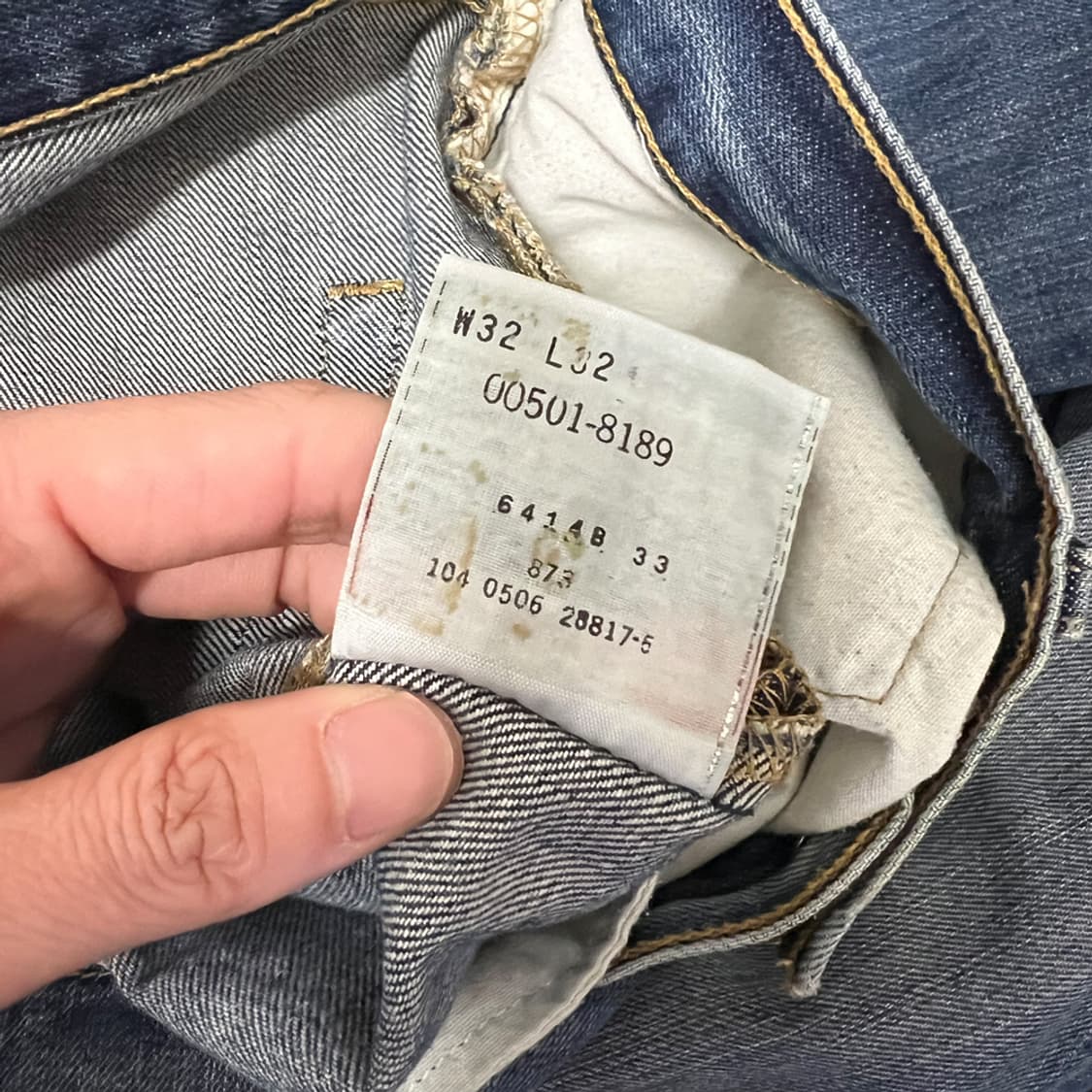 00s 리바이스 501 데님 팬츠 청바지 32 상품이미지6