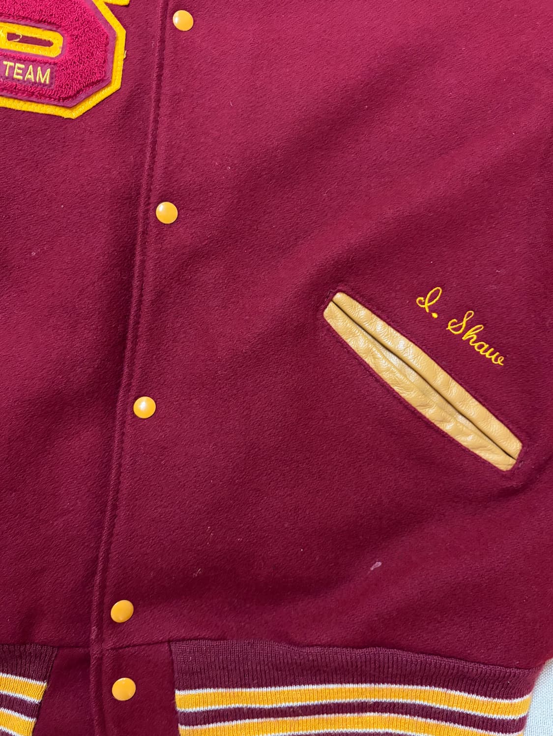 빈티지 DeLONG 바시티 자켓(105-110) 상품이미지5