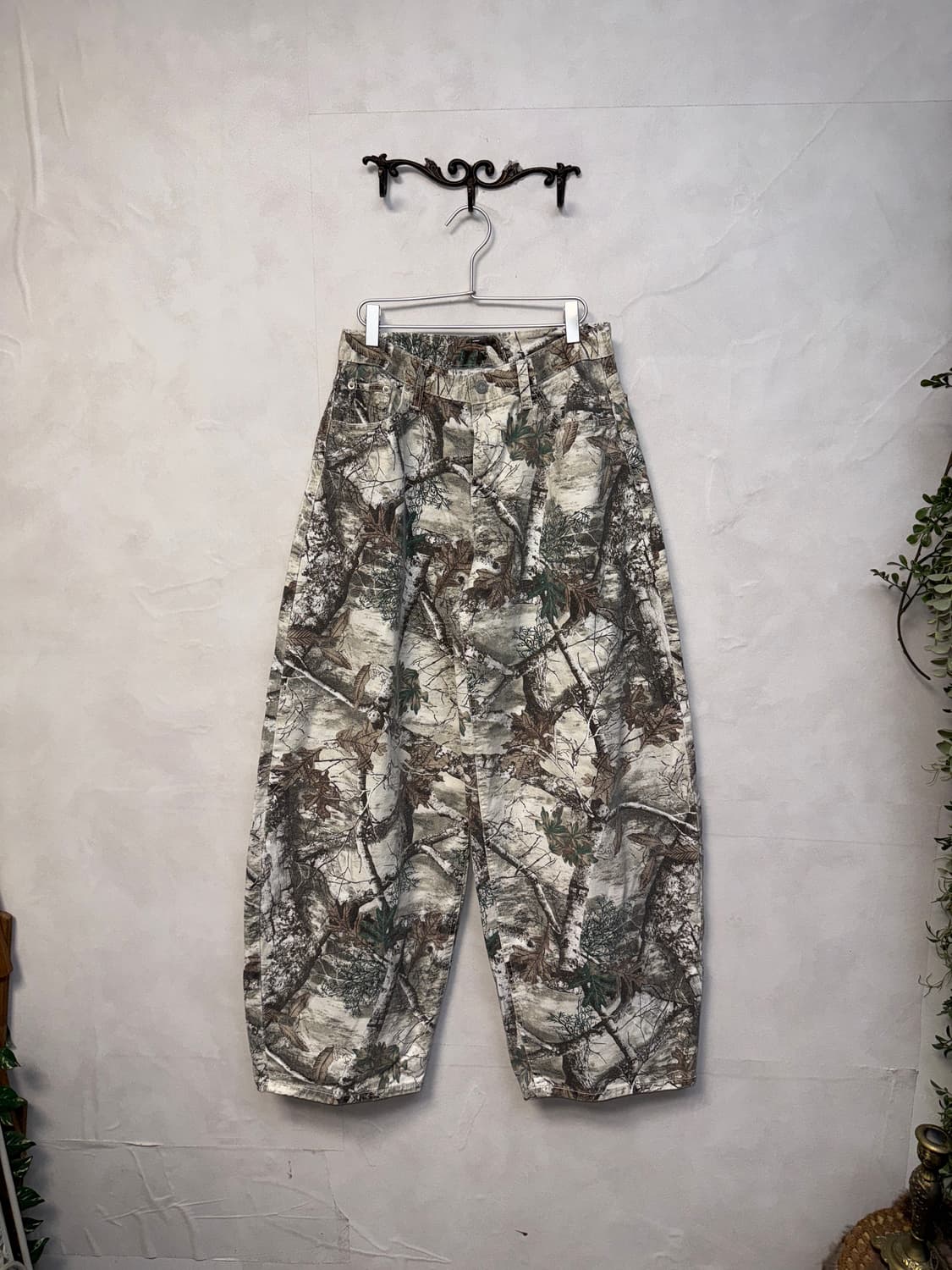 Ash khaki brown real tree balloon pants  상품이미지1