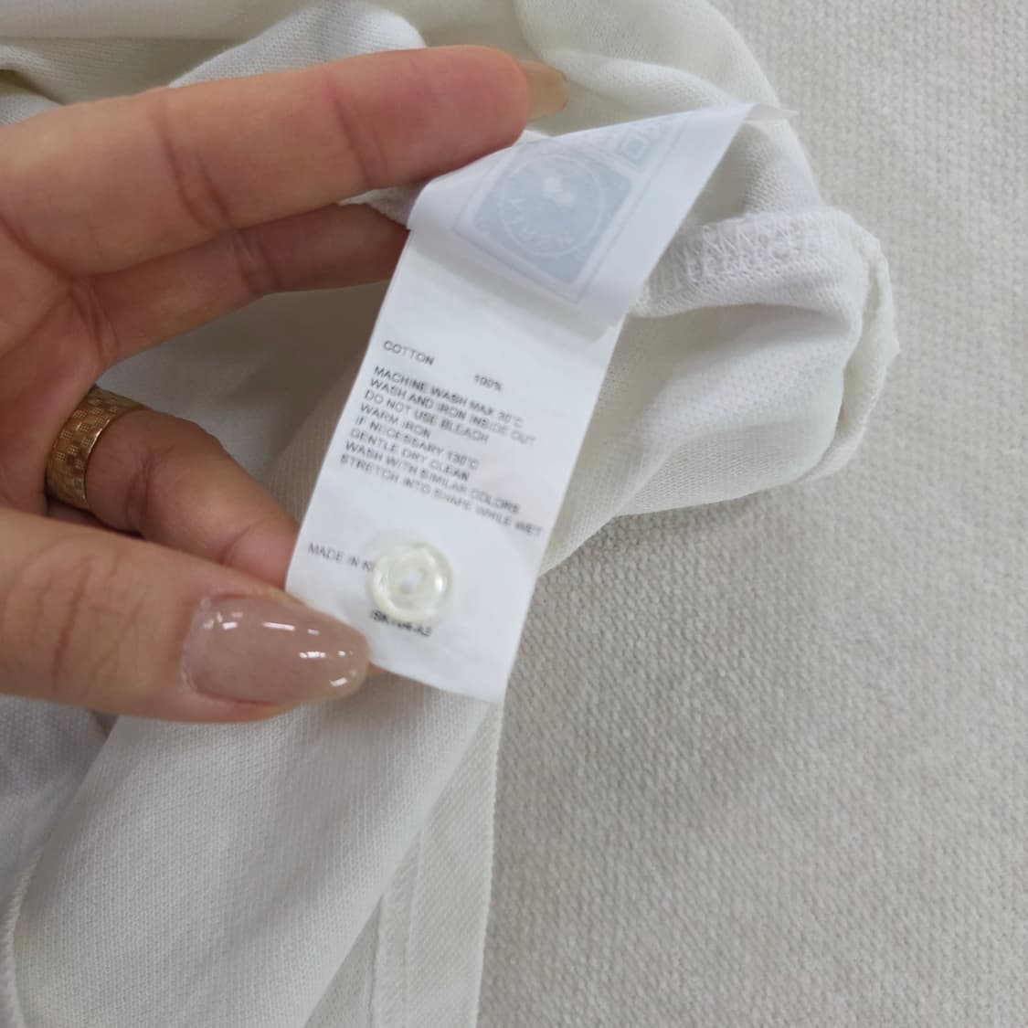 [1] 키르시 크롭 체리 반팔 카라티 0220J 상품이미지5