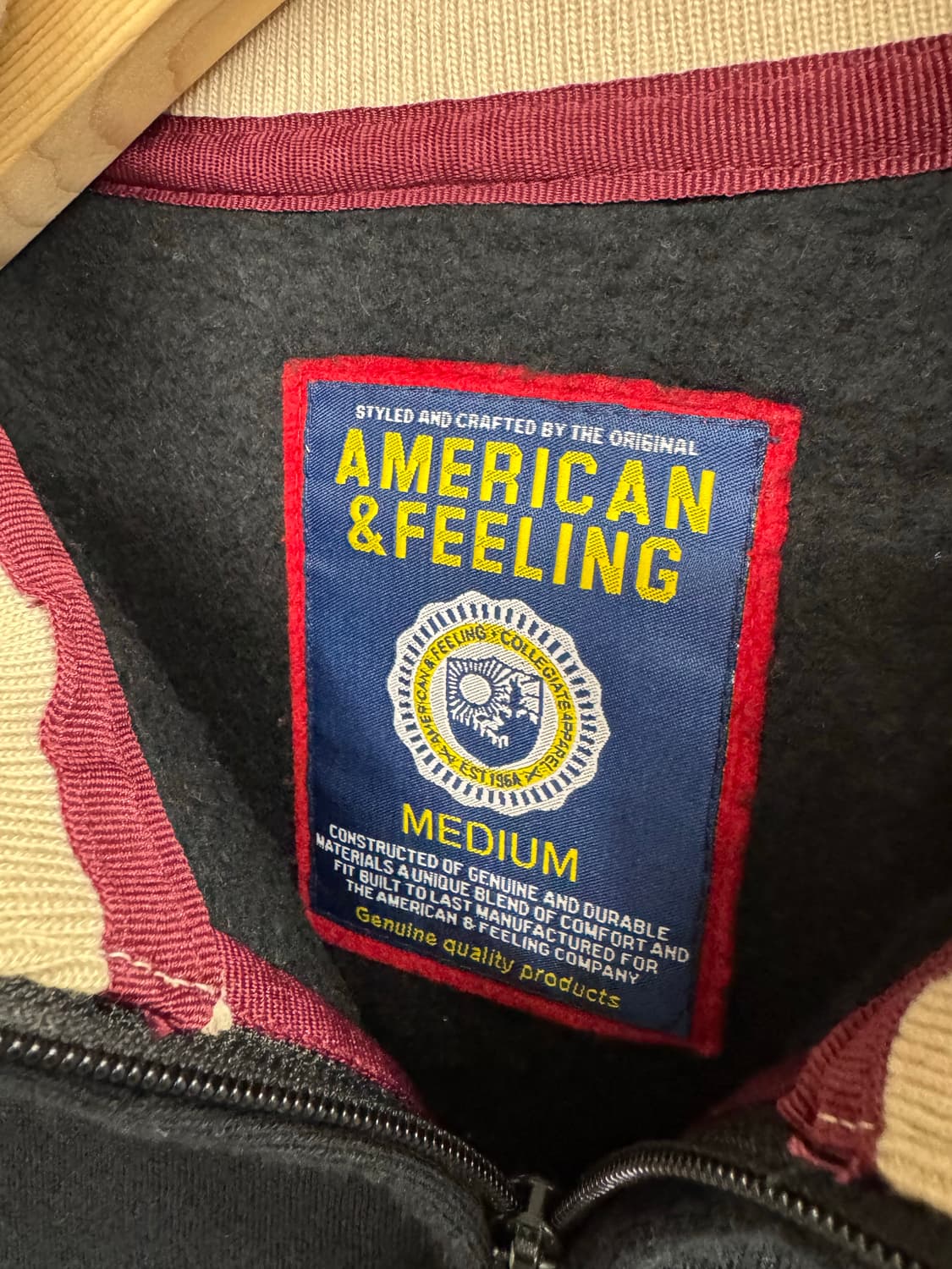 Anerican&Feeling 빈티지 풀집업 스웻셔츠 상품이미지3