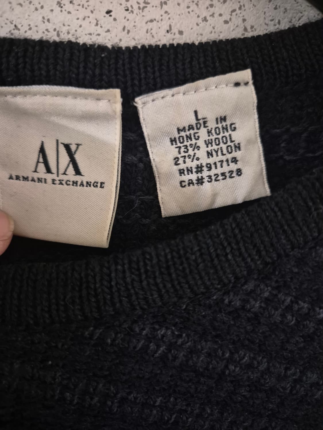 [L]아르마니 익스체인지 울 니트 스웨터 상품이미지4
