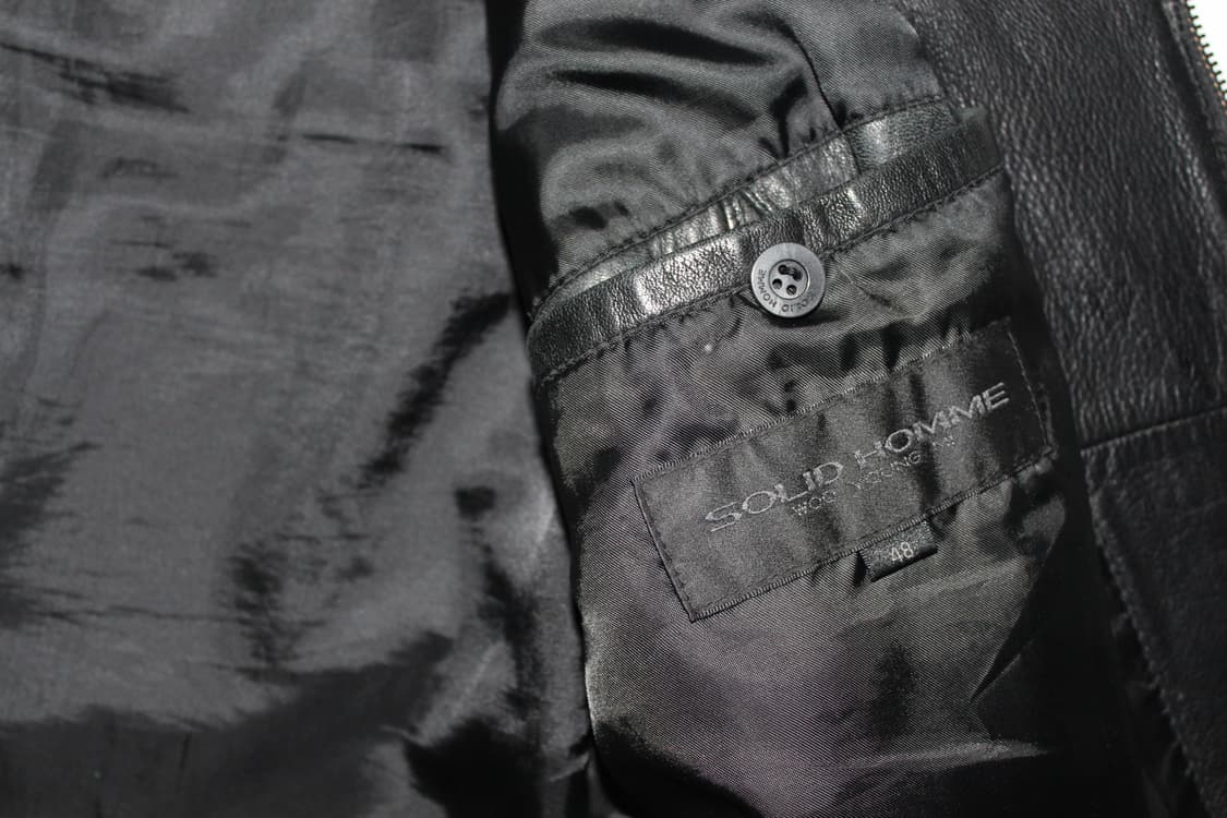 솔리드옴므 램스킨 싱글 레더 자켓  상품이미지5