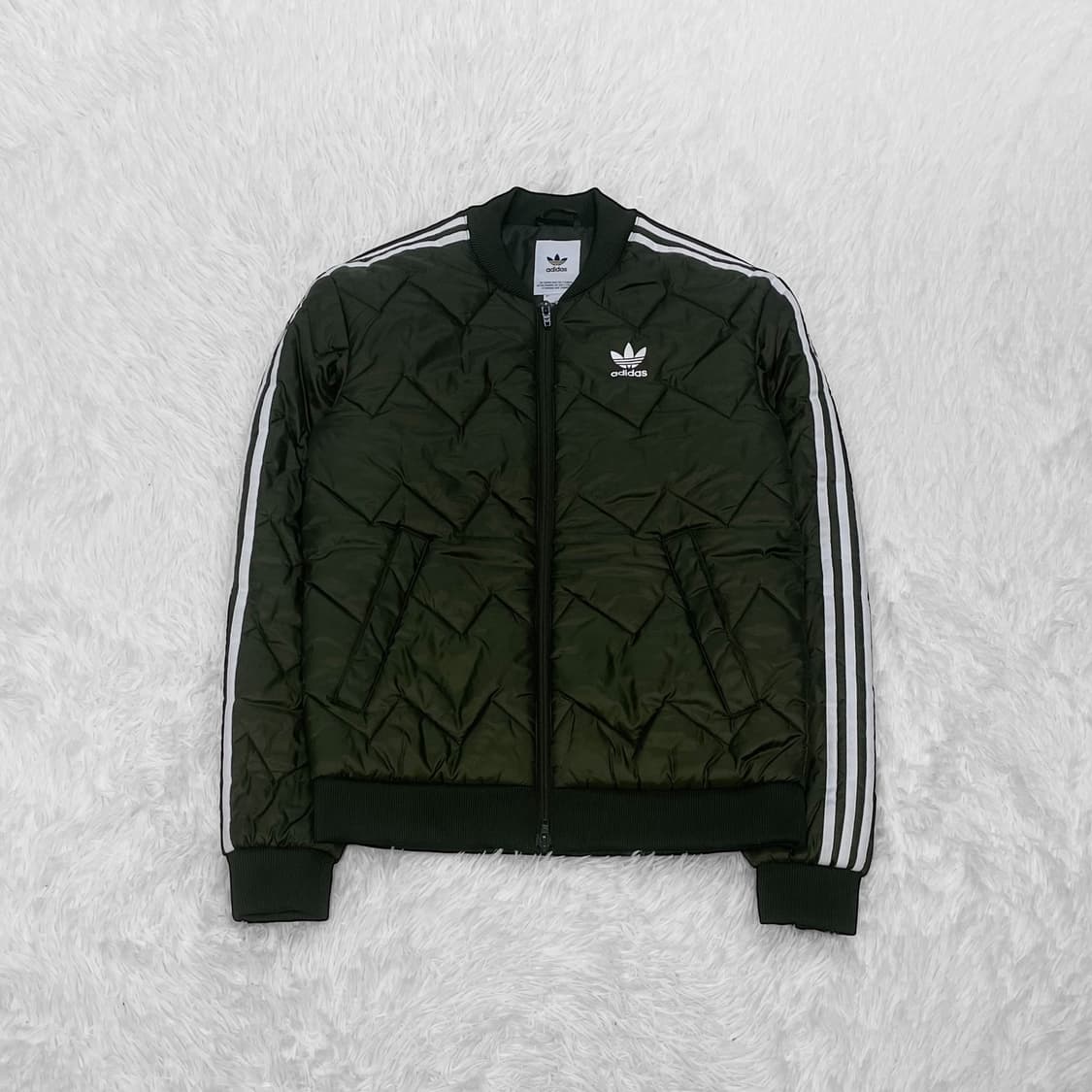 아디다스 슈퍼스타 퀄티드 자켓 카키 상품이미지2