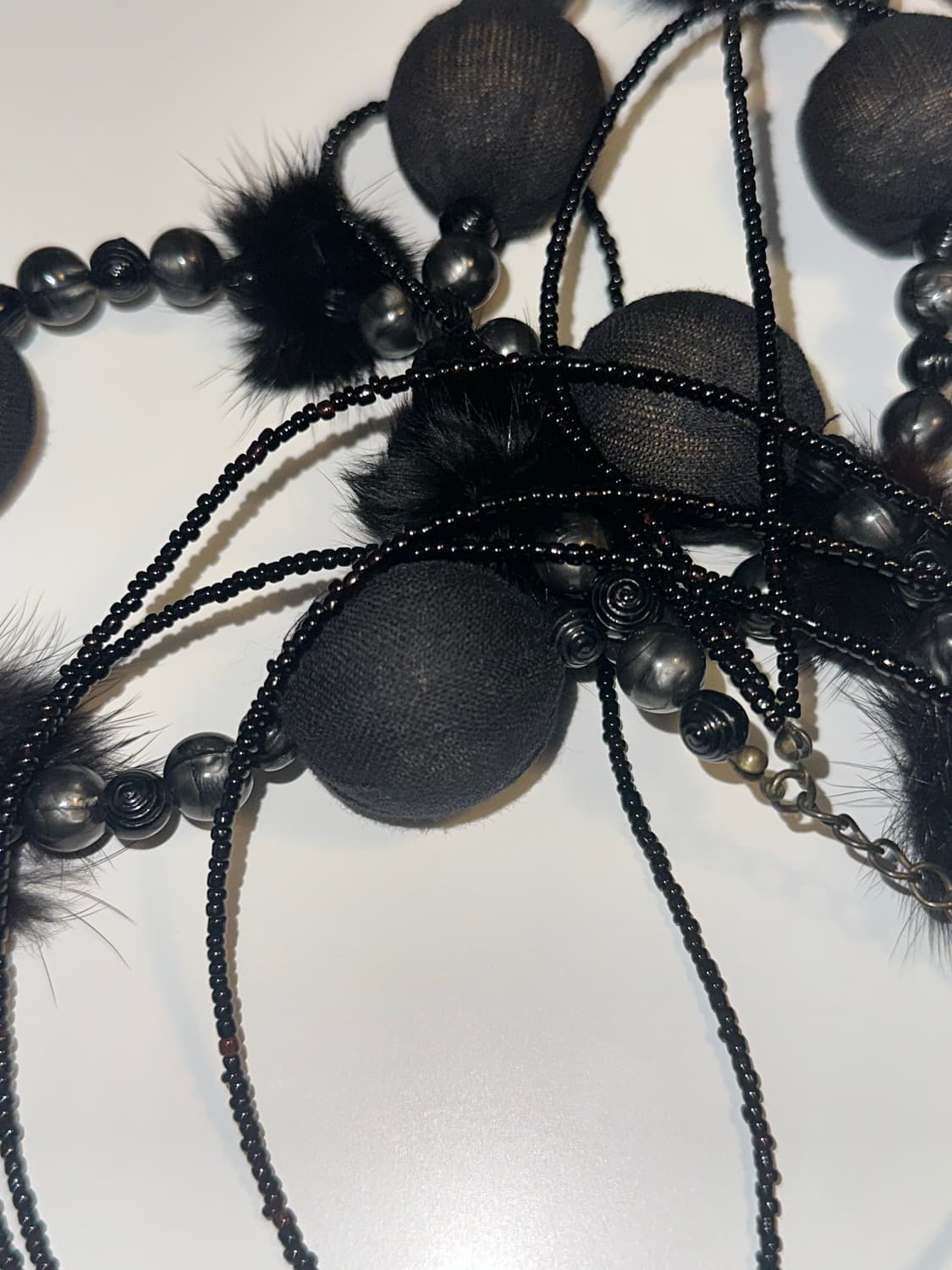 Y2K / PUNK 와투케 펑크 긱시크 레이어드 퍼 레테 목걸이 상품이미지6