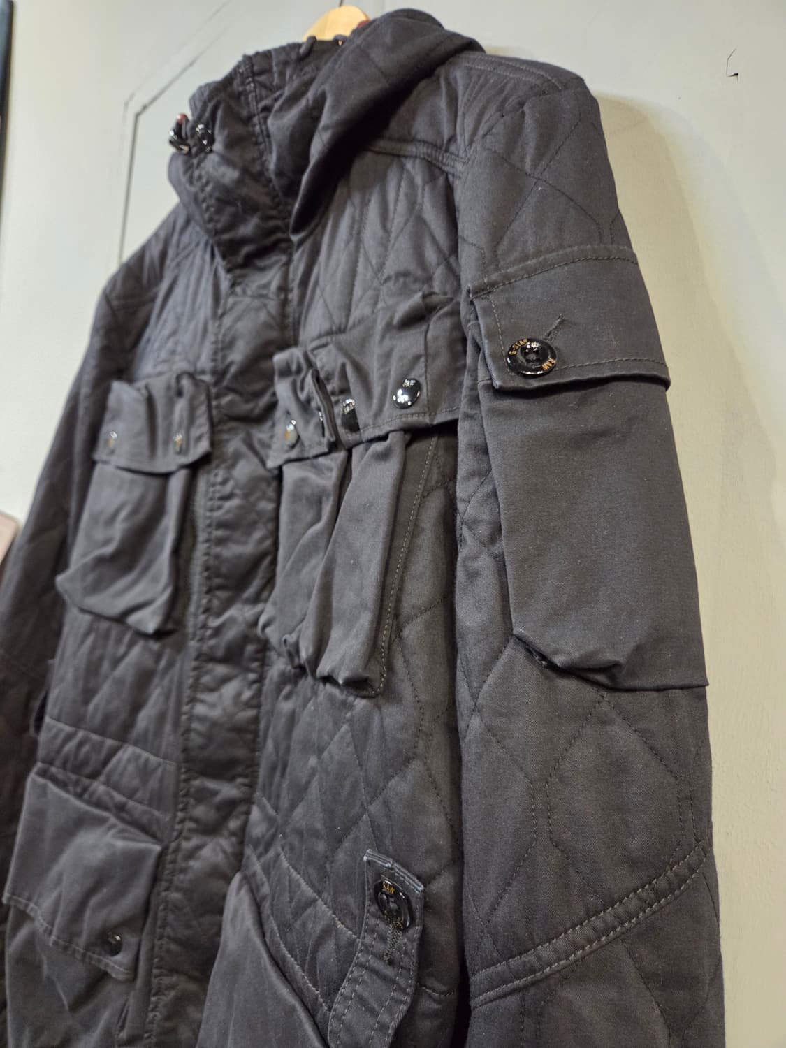 G-STAR프리미엄 트윌 원단의 경량 퀼팅 후드 자켓(S) 상품이미지2