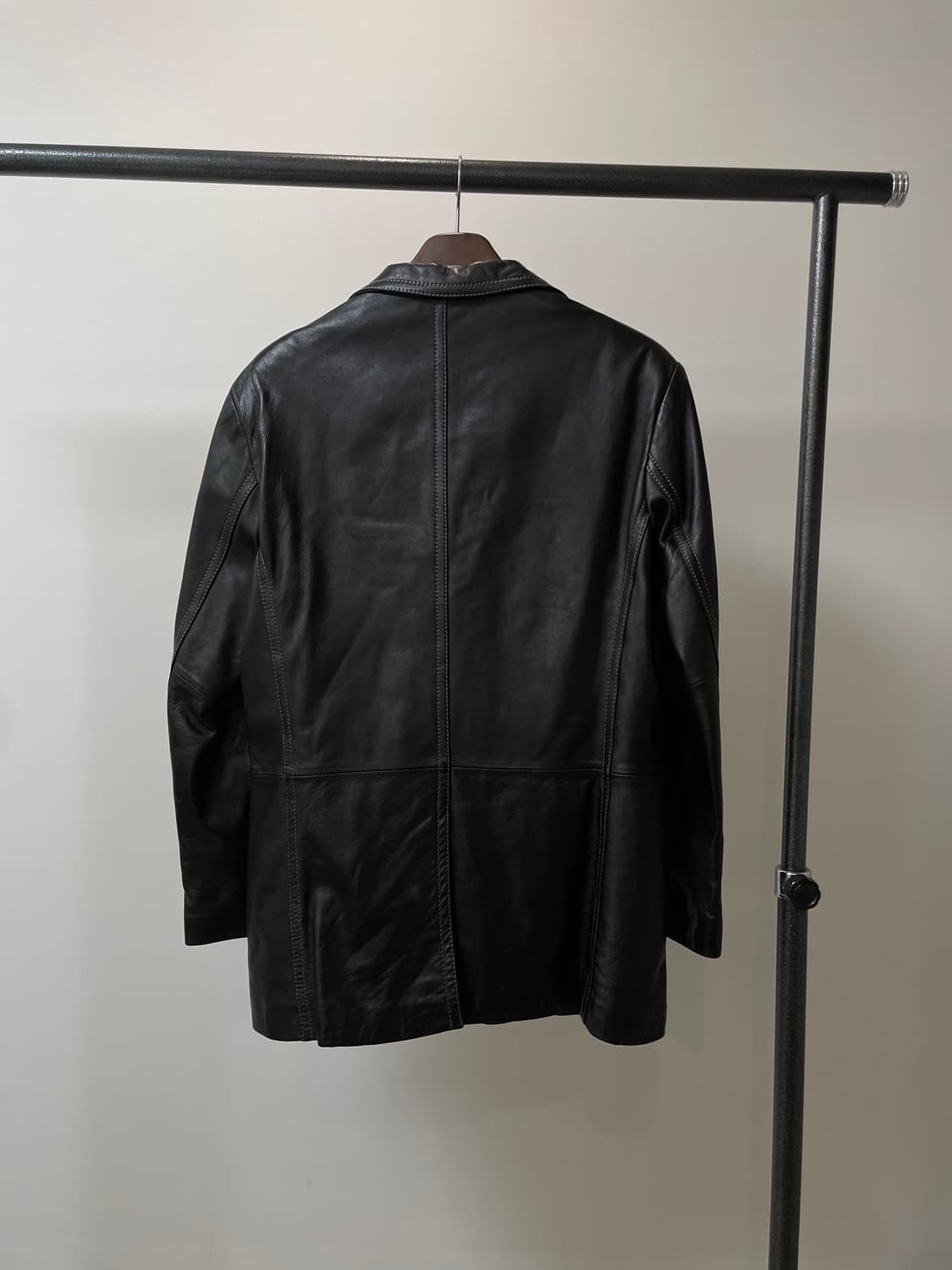 (100) Lone 론 준지 정욱준 양가죽 스티치 블레이저 자켓 상품이미지3