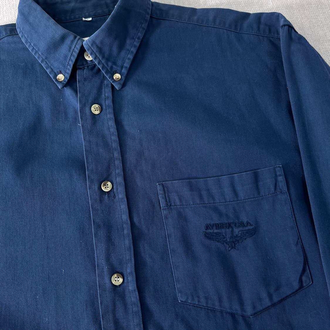 105 아비렉스 90s 자수 빈티지 포켓셔츠자켓  상품이미지2