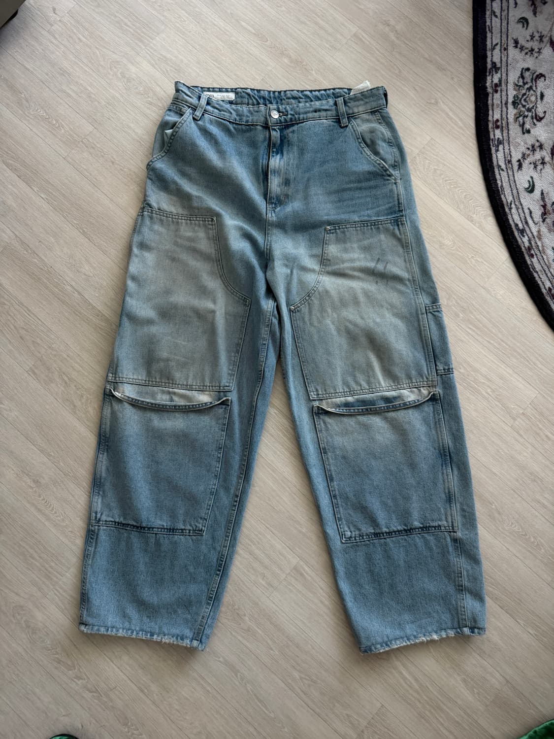 자라  연청 카펜터 와이드 데님 상품이미지1