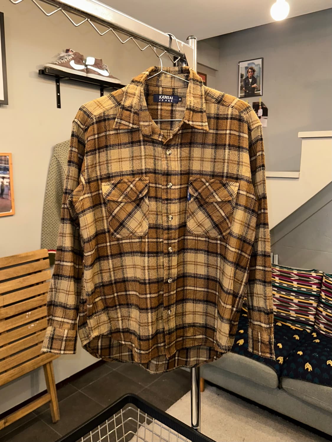 Kansai Yamamoto check flannel shirt 상품이미지3