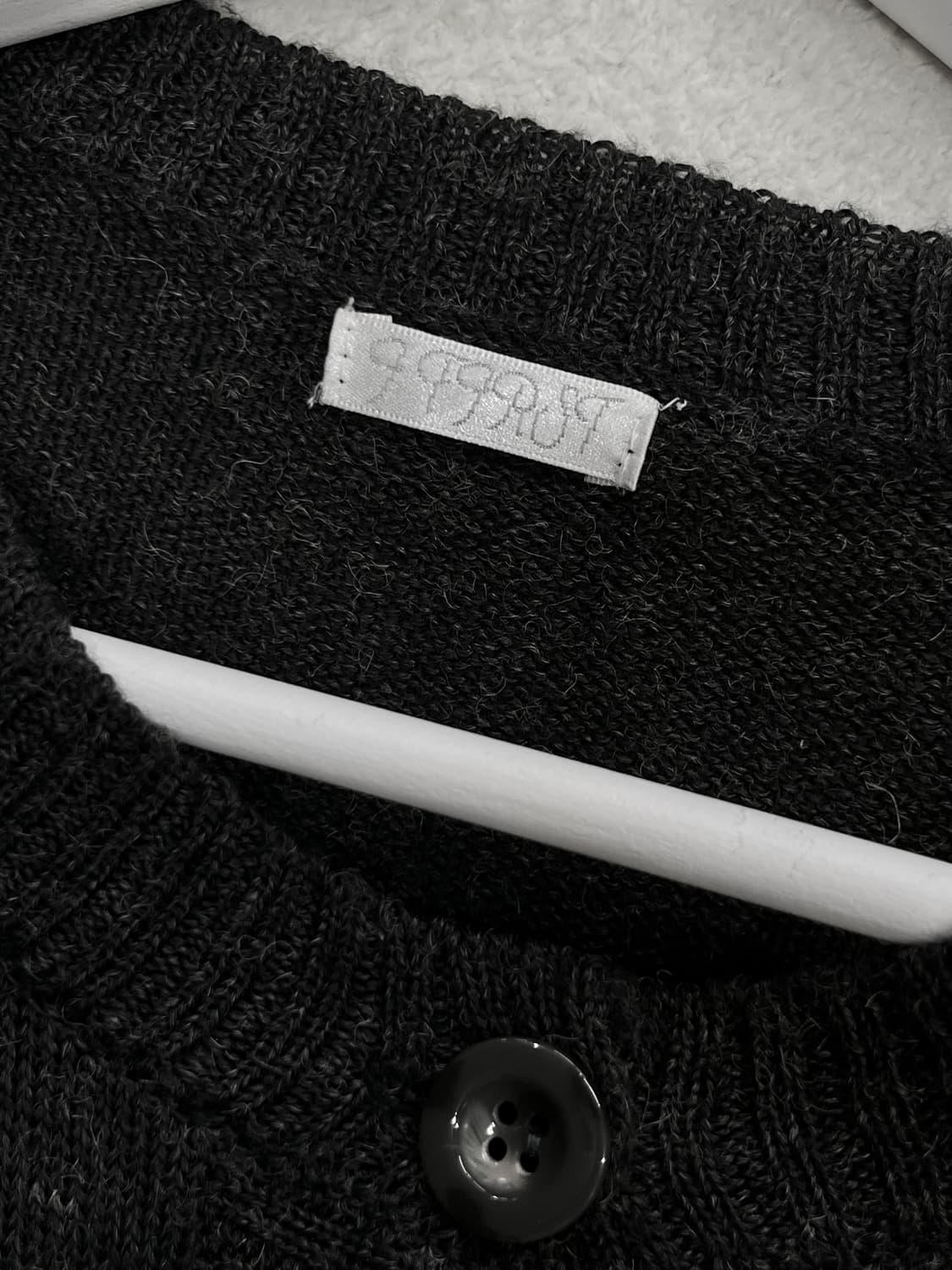 플라워 장식 가디건 그레이 상품이미지7