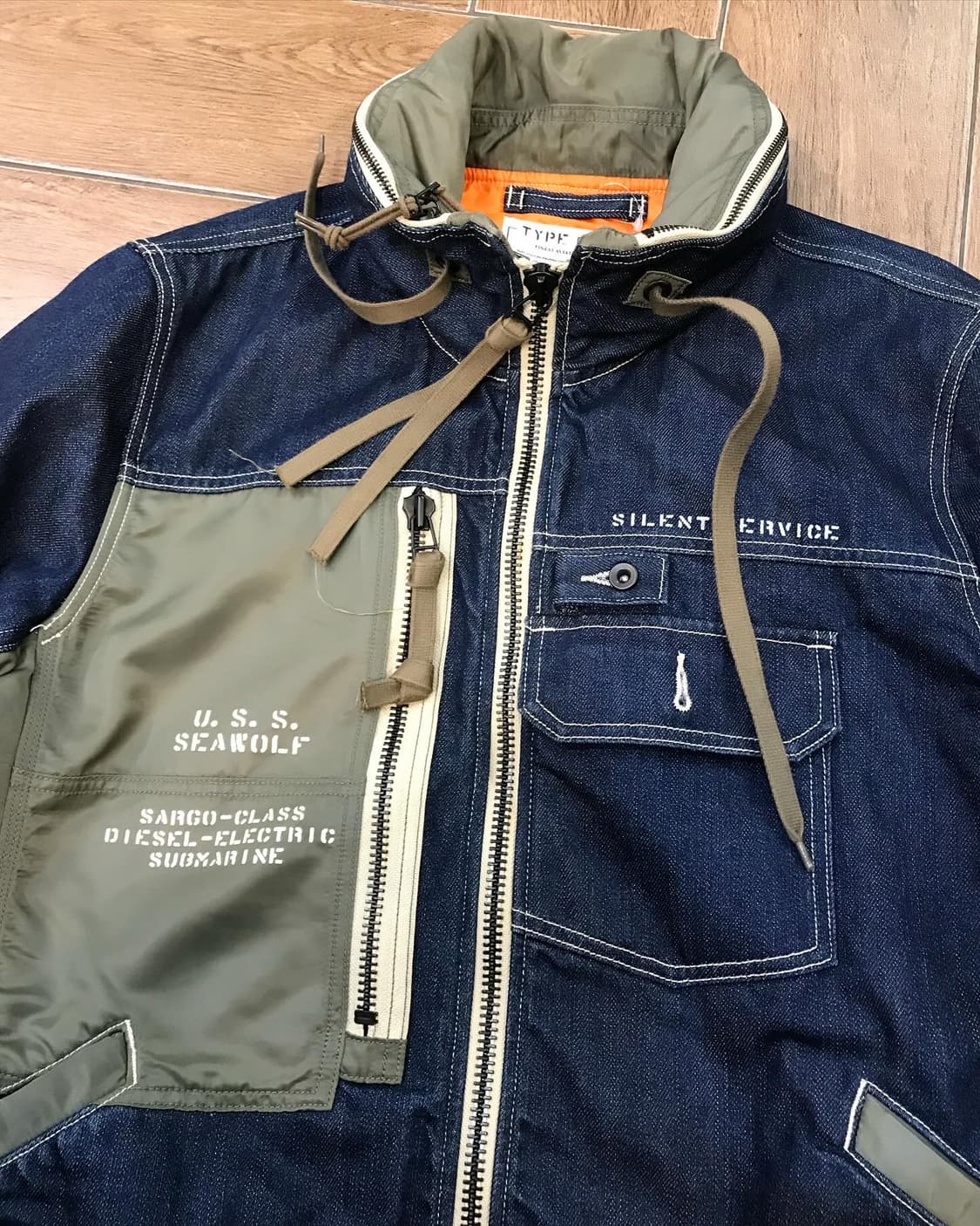 Avirex Type Blue Denim Ma-1 JK 상품이미지9