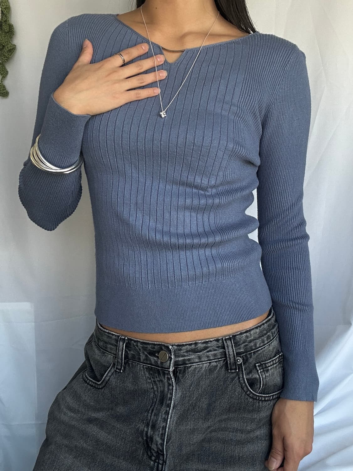 빈티지 골지 니트 상품이미지1