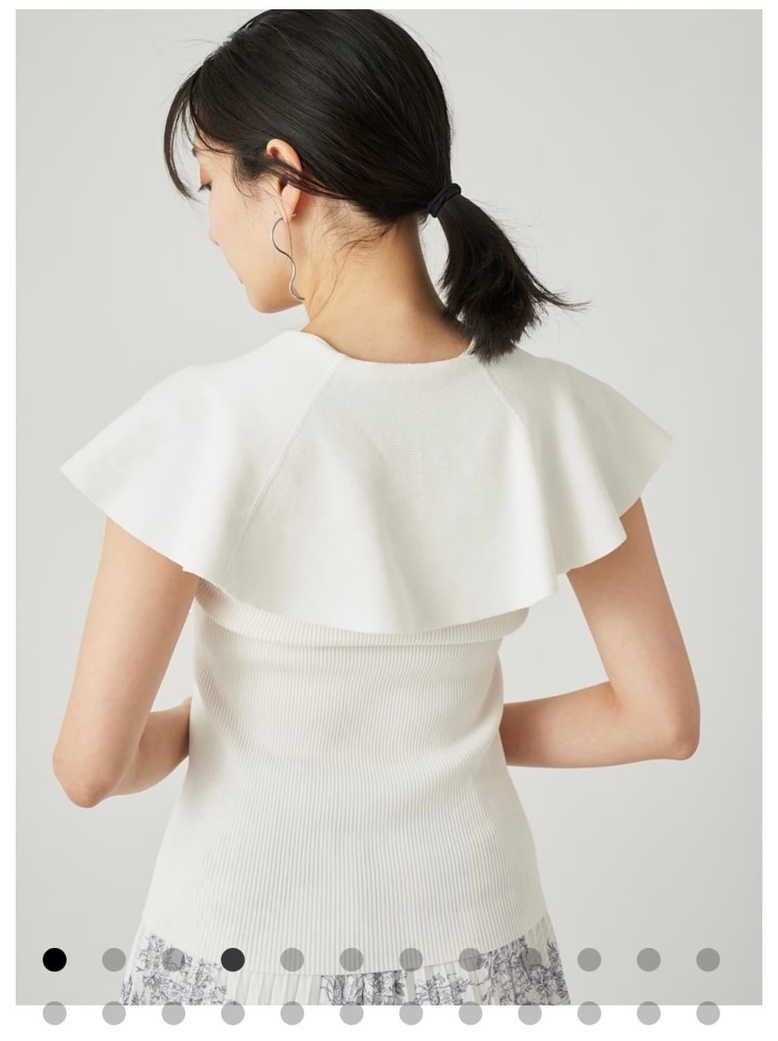 snidel 스나이델 니트 카라 풀오버 블라우스 상품이미지4