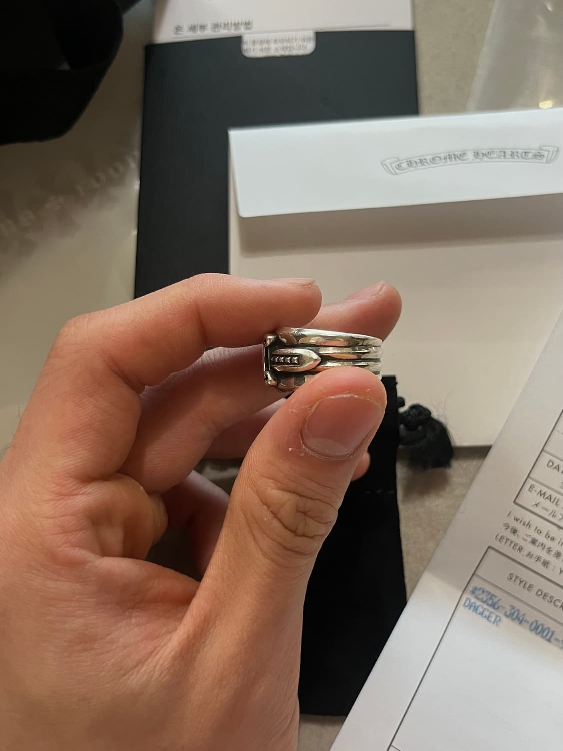 크롬하츠 대거링 18호 (us8.5~us9) 상품이미지4