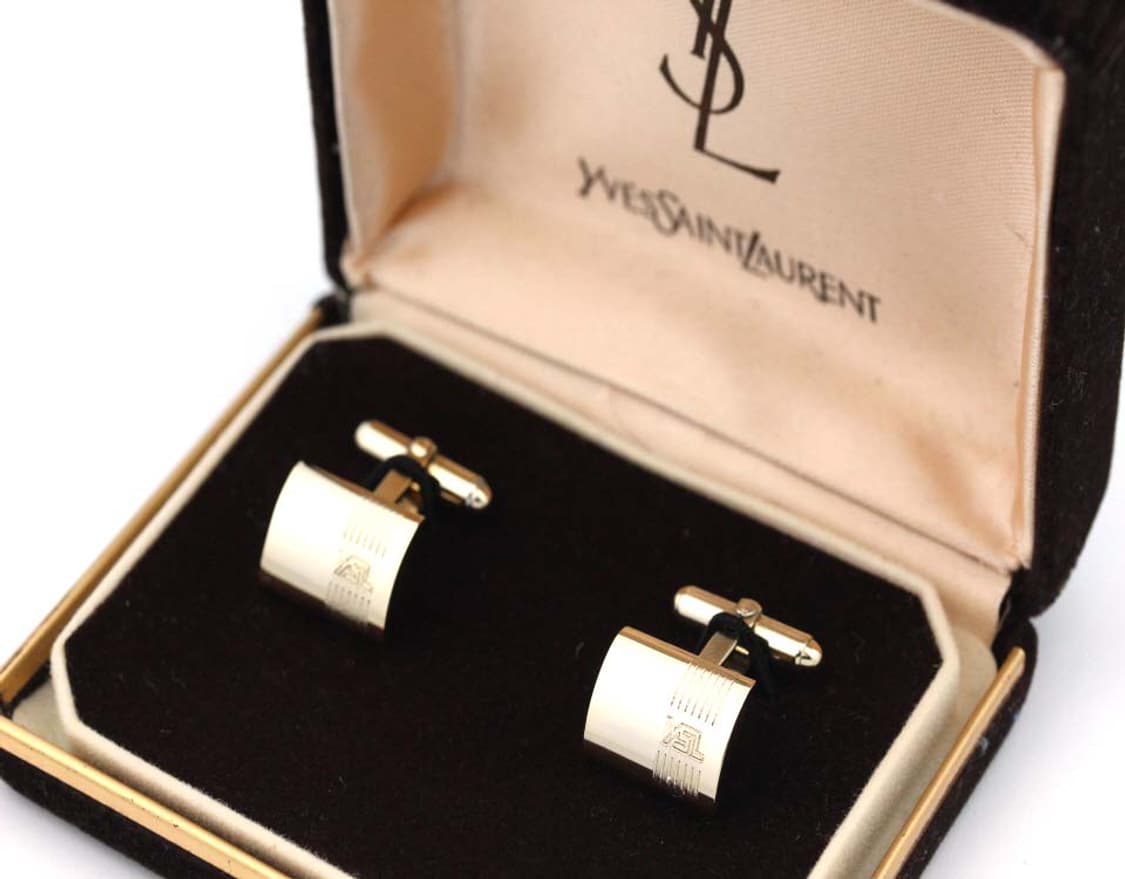 입생로랑 A등급 유광 남자 명품 커프스 빈티지 상품이미지1