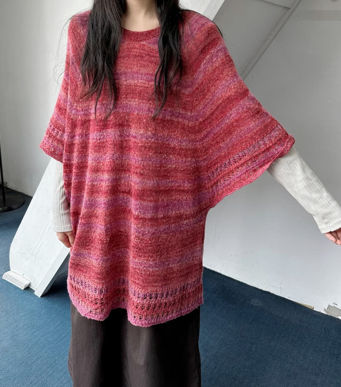 Brushed high gauge wide knit TOP 상품이미지9