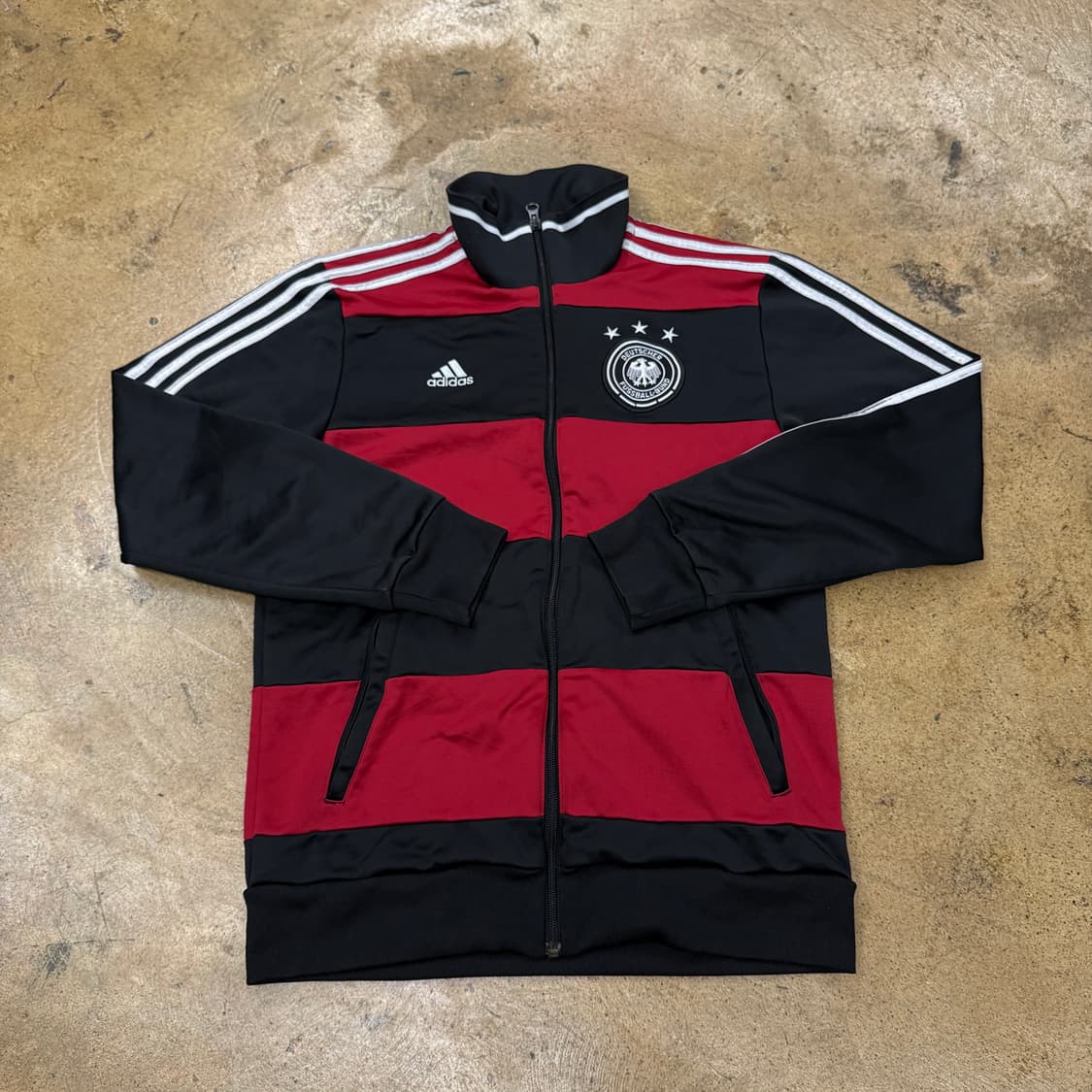 아디다스 버건디 블랙 스트라이프 독일 져지 100 상품이미지2