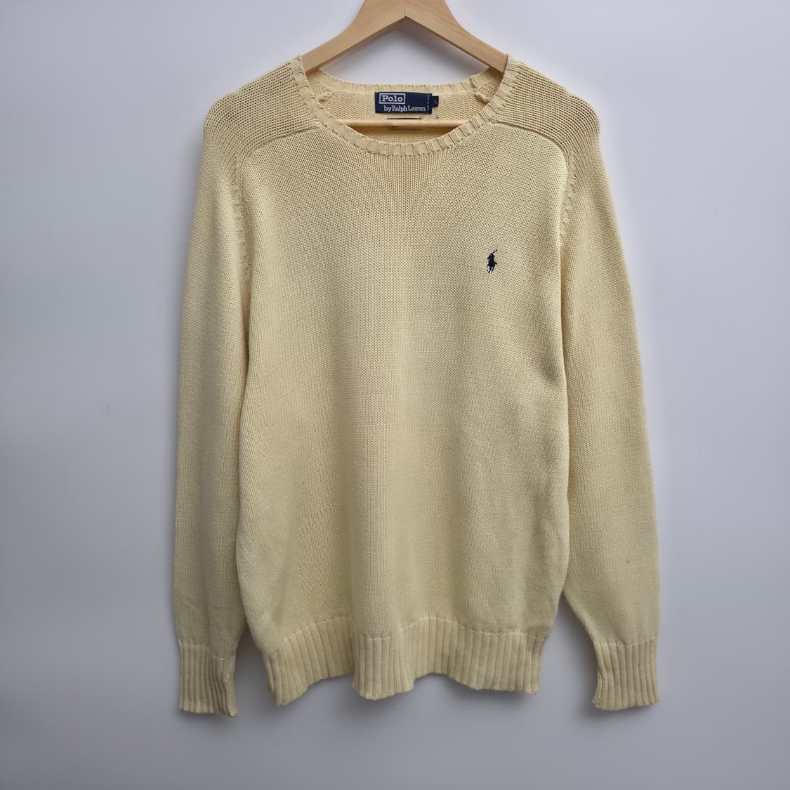 [L] 폴로 랄프로렌 아이보리 니트 상품이미지1
