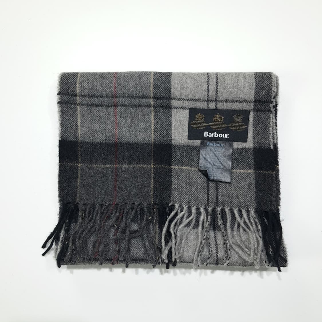 MX470 바버 영국판 울캐시미어 3로얄워런트 그레이타탄 머플러 목도리 상품이미지6