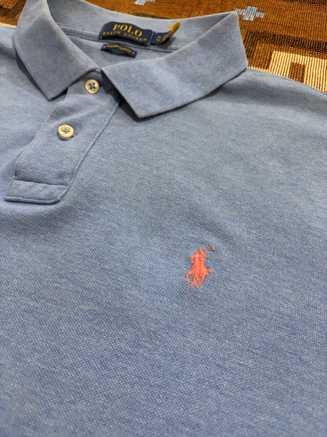 XL) 폴로 랄프로렌 카라티 Pk티 하늘색 상품이미지3