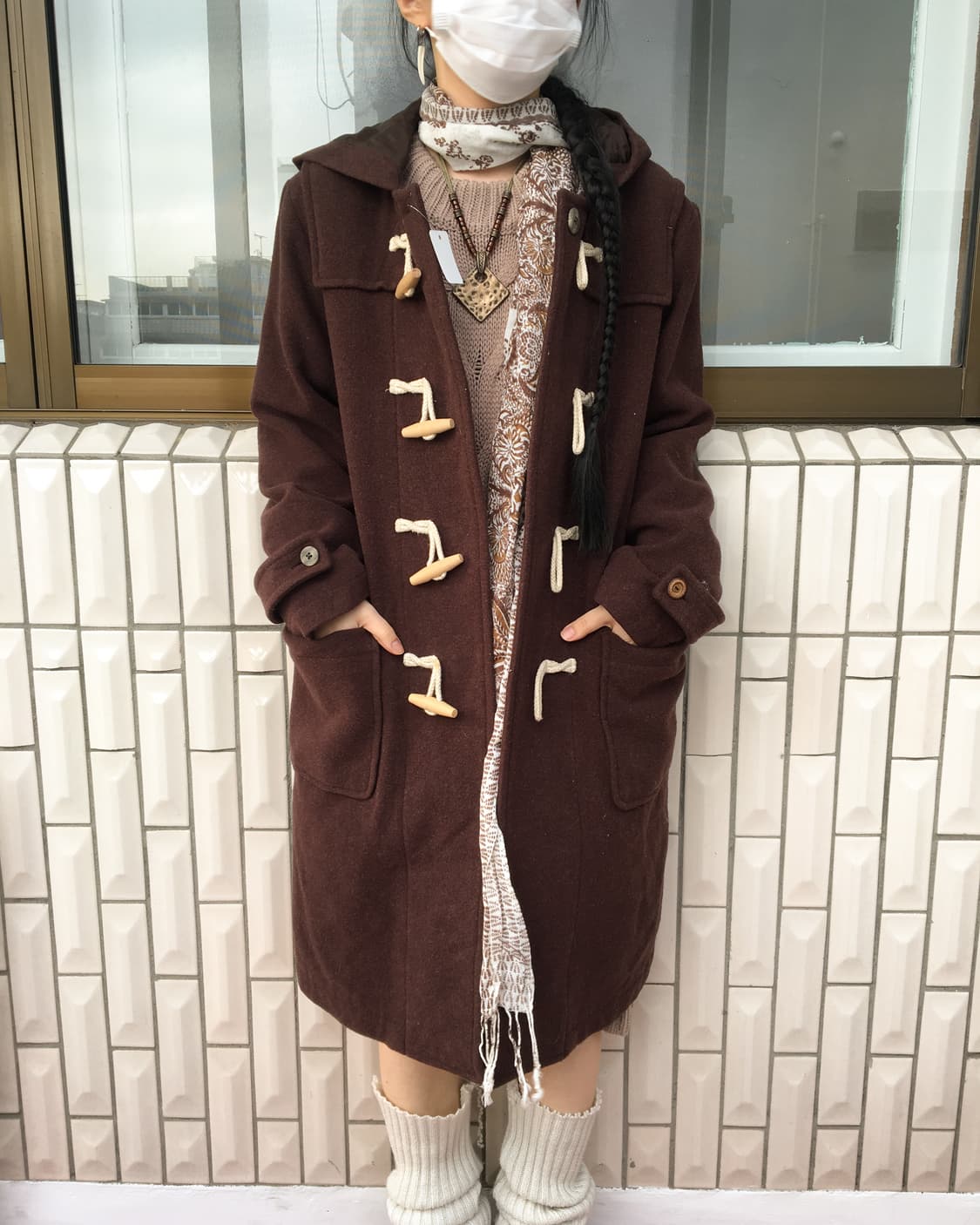Duffle button hood coat 상품이미지8