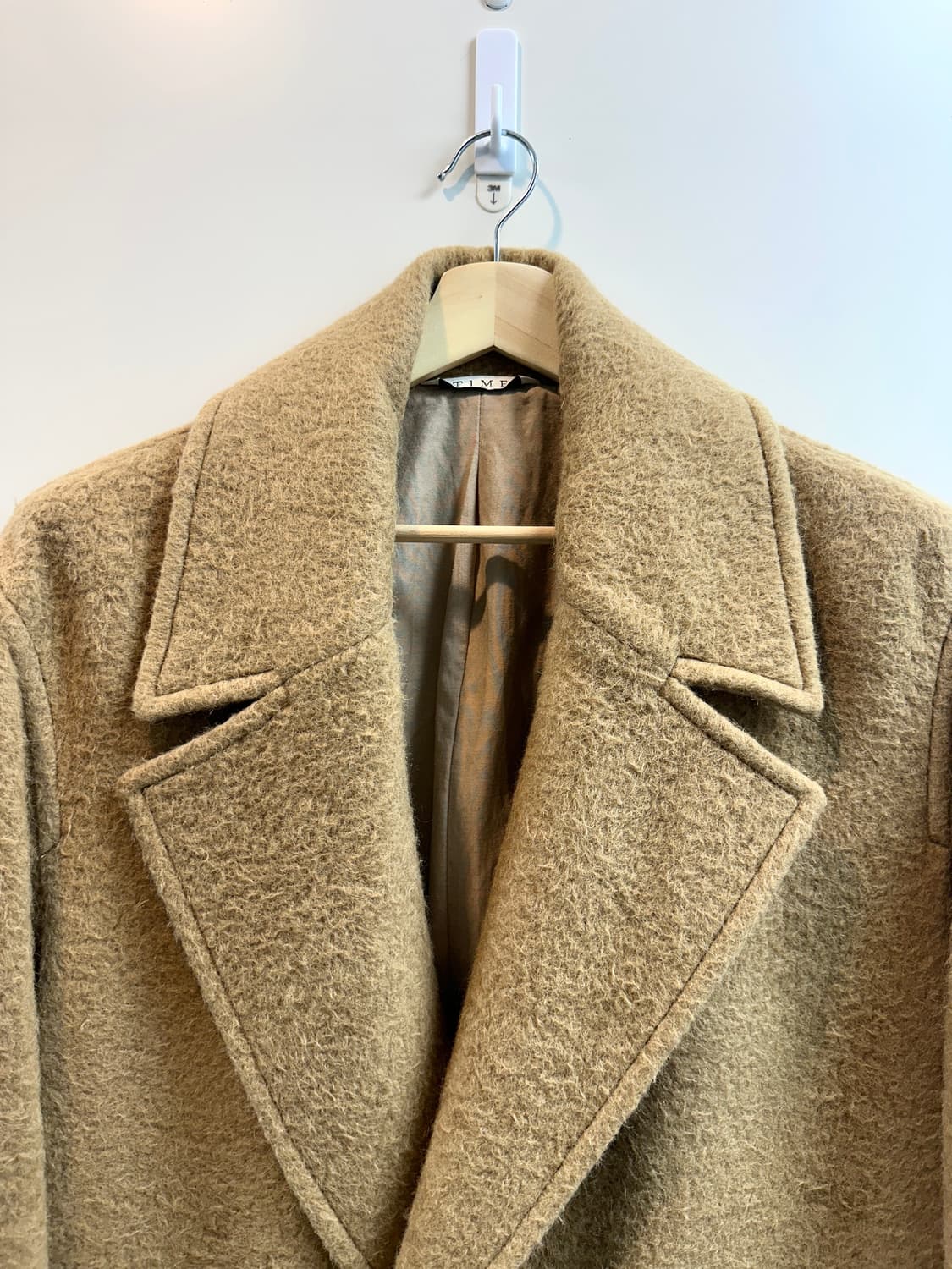 타임옴므 알파카 카멜 코트 (100, 민트급) 상품이미지2