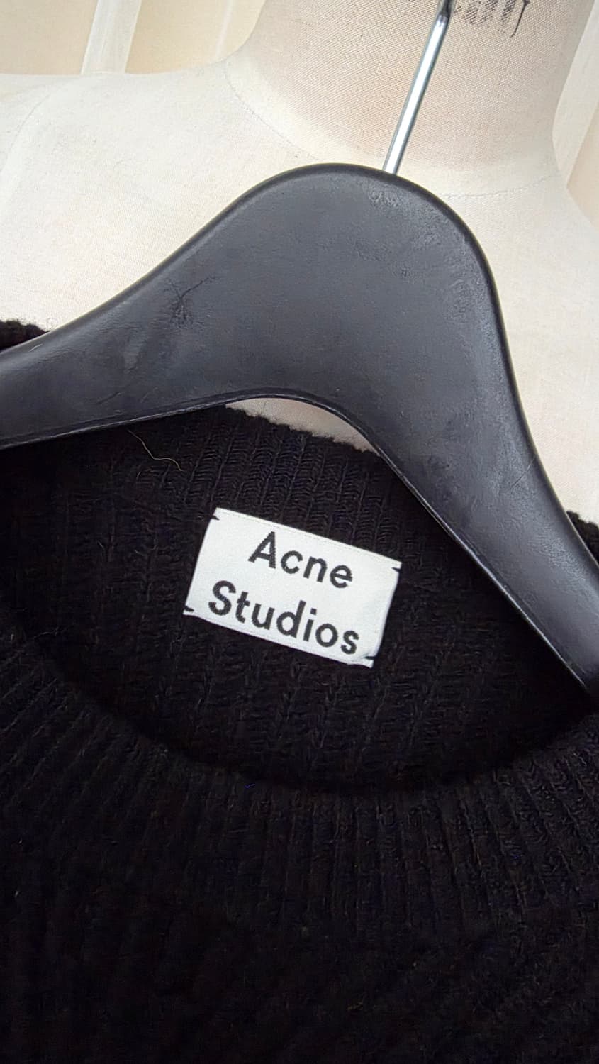 아크네 스튜디오 블랙 울 니트 76(XS) 상품이미지2