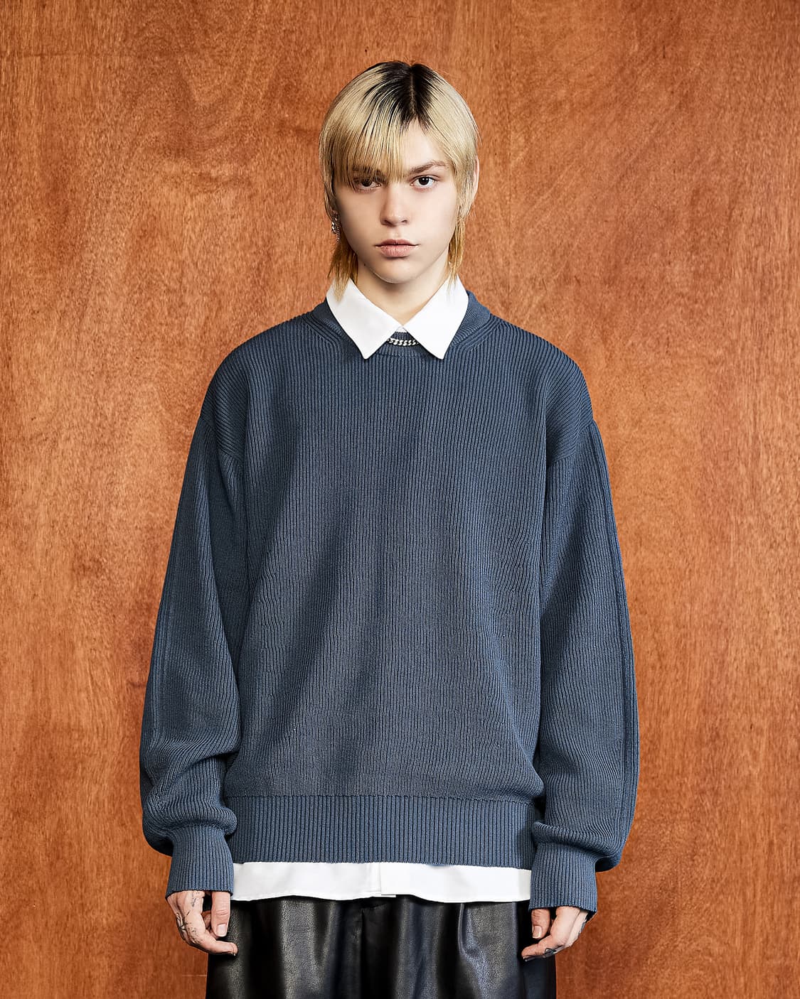 엘무드 폴 벌룬 디테일 니트 / 남성 니트/ 남자 니트 상품이미지1