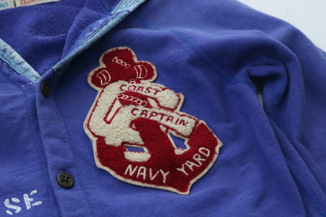 Denim Dungaree 데님앤던가리 빈티지 네이비 후드 가디건 상품이미지4