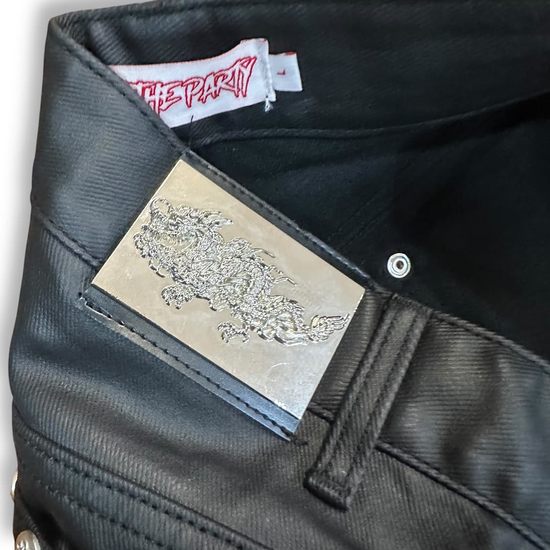 왓더파티 드래곤 코팅 데님 팬츠 상품이미지5