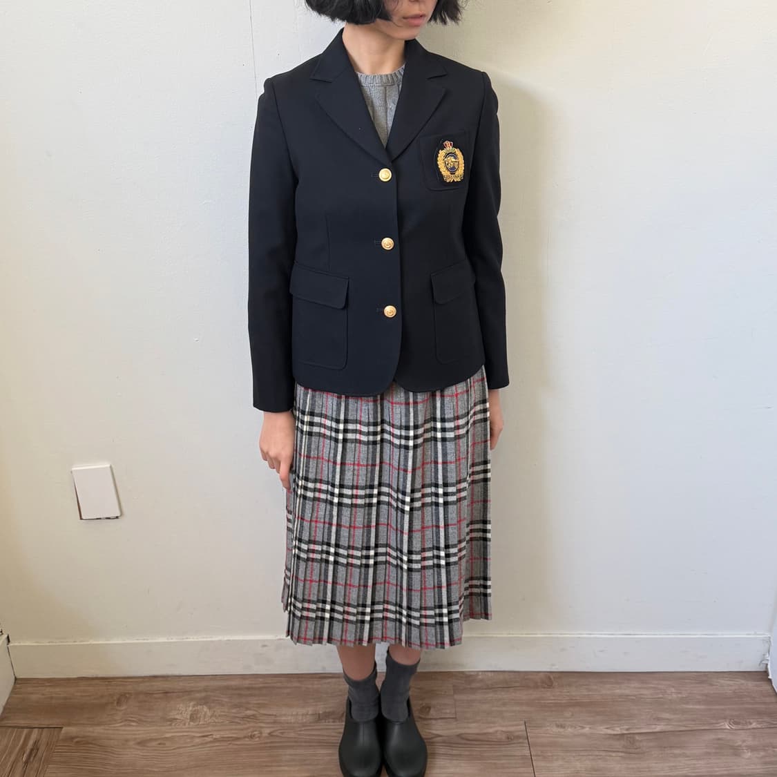 버버리 크레스트 금장 울 자켓 상품이미지3