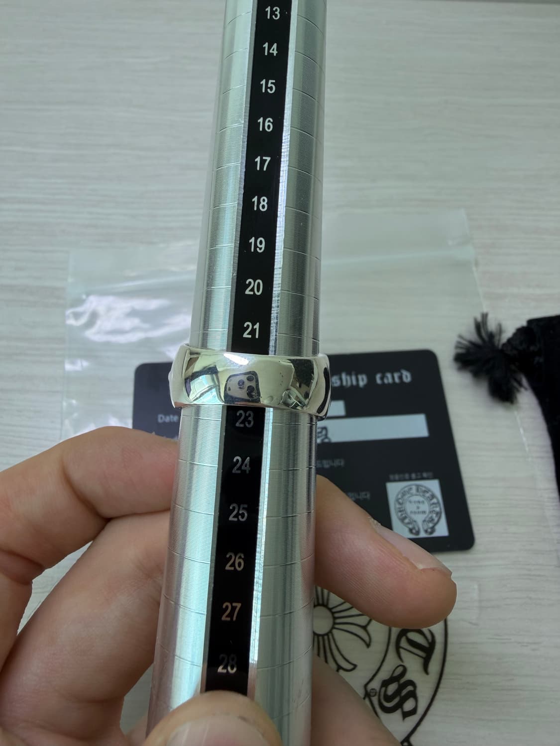 크롬하츠 플로랄 크로스 반지 us11 상품이미지7