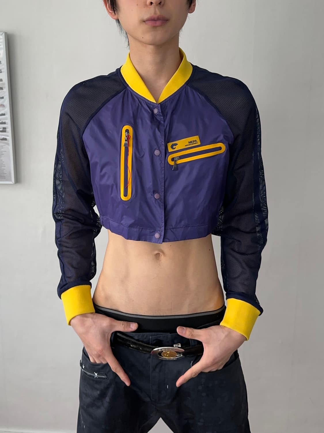 Nepa 리메이크 크롭 메쉬 자켓 상품이미지6