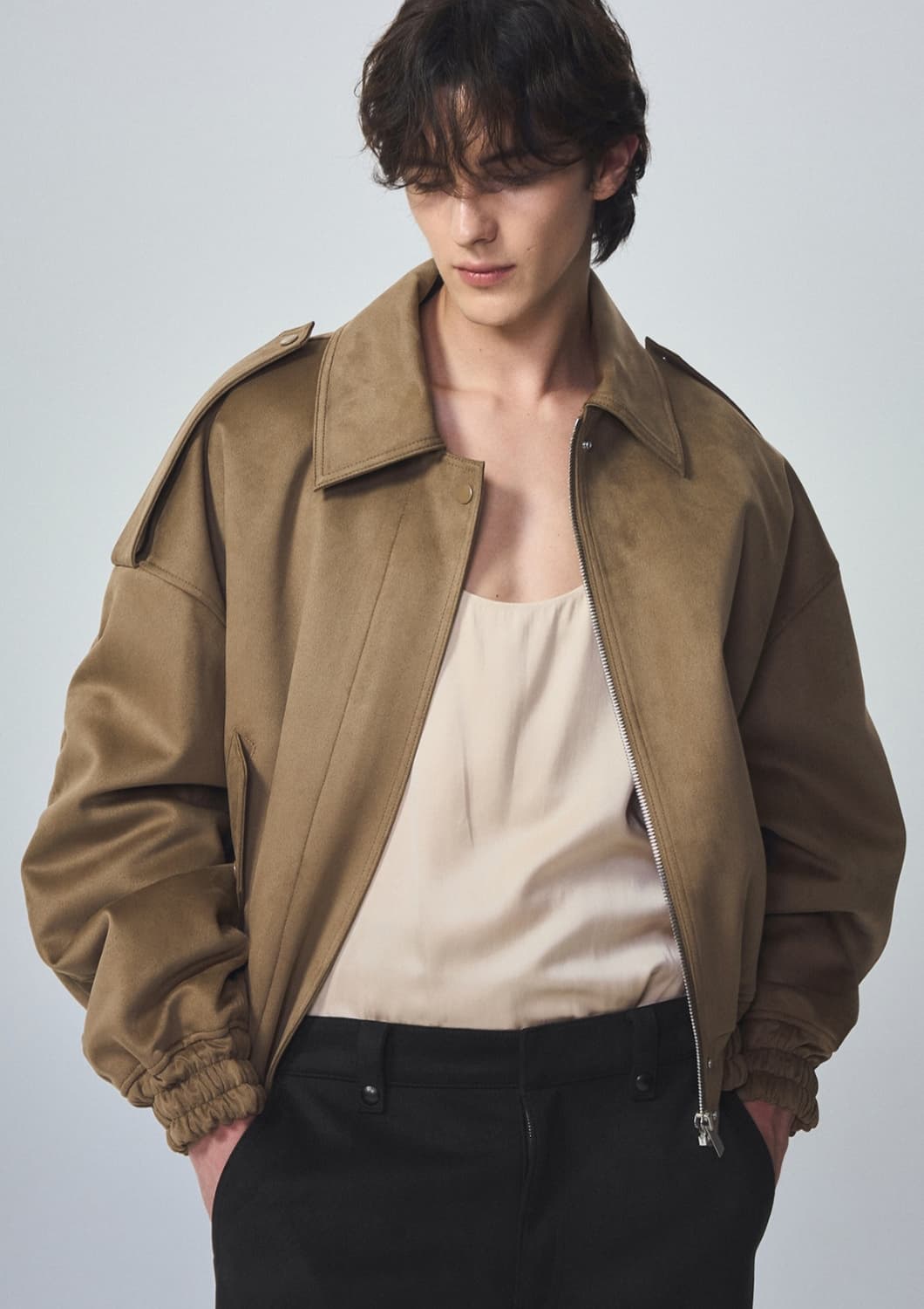 시스템옴므 스웨이드 봄버재킷 상품이미지2