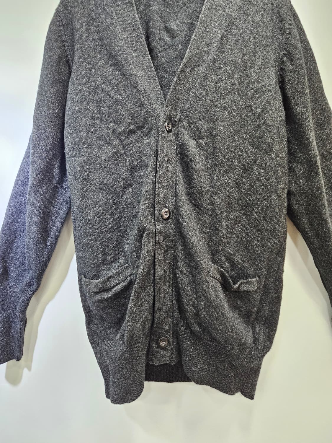 유니클로 UNIQLO 남녀공용 램스울 가디건 L 상품이미지6